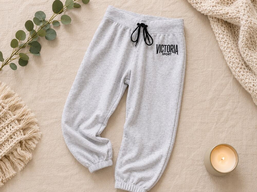 Victoria Sport VS Gray Loungewear Jogger Sweatpants women Sz S